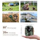 K&F Concept-301 16MP 1080P HD Trail -kamera 0.4s laukaisee ulkona vedenpitävän metsästyksen infrapuna-yönäköminikameran, 4PCS