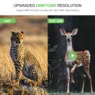 24MP 1296P HD -polkukamera, jossa on WiFi, 5 miljoonan anturin ulkoilma villieläinten seuranta vedenpitävä yön infrapunanäkö metsästyskamera