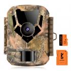 DL201 16MP 1080P Trail Camera с 32 ГБ SD-картой 0,4 с Время срабатывания HD Наружная водонепроницаемая игровая камера Инфракрасное ночное видение