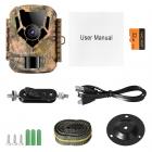DL201 16MP 1080P Trail Camera с 32 ГБ SD-картой 0,4 с Время срабатывания HD Наружная водонепроницаемая игровая камера Инфракрасное ночное видение