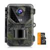 Fotocamera Caccia Fototrappola Animali con visione notturna,0.2S Trigger Trail Camera, telecamera da caccia impermeabile 16MP 2.7K IP66 per la sicurezza domestica e all'aperto + 32GB SD Card free