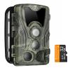 4K WiFi 30MP Wildlife Trail Camera,0.2S trigger Fotocamera da caccia,fototrappola professionale con LED a infrarossi da 940 nm senza visione notturna leggera, grandangolo 120°+ Scheda SD da 32 GB