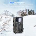 48MP 4K vedenpitävä trail-kameran liikeaktivointi 55° tunnistusalue 0.3s 2.3" LCD 40kpl infrapuna-LED villieläinten metsästyksen seurantaan