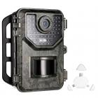 Fotocamera Caccia Fototrappola con visione notturna,0.2S Trigger Trail Camera, 16MP 2.7K IP66 per la sicurezza domestica e all'aperto + SD TF 3 in 1 Card Reader
