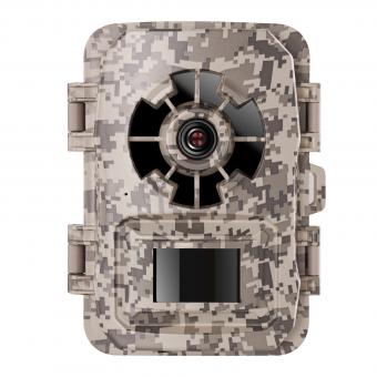 24MP 1296P/30fps Wildlife Trail Camera, movimento 120° Wide Angle Motion, Ultima Sensor View Schermo da 2 pollici, 0.2s Trigger Fototrappola, IP66 Waterproof Night Camera -camuffamento digitale