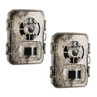24MP 1296P Wildlife Trail Camera con visione notturna, 0.2S trigger Fototrappola Motion Activated, IP66 impermeabile telecamera da caccia per la sicurezza all'aperto e casa | 2pc corteccia 