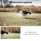 24MP*1296P night vision, 120° wide angle*0.2S trigger 2-inch screen hunting camera bark color*3 sets