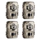 Visão noturna de 24 MP * 1296 P, grande angular de 120 ° * gatilho de 0,2 S tela de 2 polegadas cor da casca da câmera * 4 conjuntos