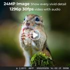 Visão noturna de 24MP * 1296P, grande angular de 120 ° * 0.2S gatilho Câmera de caça de tela de 2 polegadas Cor da queda + cartão de memória 32G