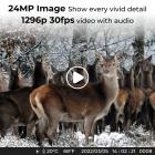 24MP*1296P nattsyn, 120° vidvinkel*0,2S trigger 2-tommers skjermjaktkamera hvit steinfarge+32G minnekort