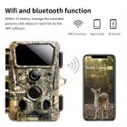 Videocamera di tracciamento 4K 30MP Videocamera da gioco Wi-Fi Videocamera da gioco con angolo di 120° Trigger da 0,2 secondi Visione notturna chiara con 850 nm 36 Luce a infrarossi 65 piedi, IP66 Impermeabile con scheda SD 64G e lettore di schede multifu