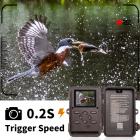 4K 48MP Wildlife Camera Wifi Bluetooth Jaktkamera 120° Vidvinkel, 0,2s Trigger Ip66 Vattentät Wildlife Camera Med U3 64gb Sd-Kort Och 8 Batterier För Viltövervakning Fallande Löv Färg
