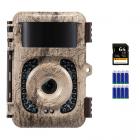 4K trail camera 32MP WiFi Bluetooth game camera 120° detection angle Starlight night vision 0.2S trigger IP66 waterproof With U3 64GB SD card and 8 batteries For wildlife monitoring Bark colour