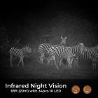 4K trail camera 32MP WiFi Bluetooth game camera 120° detection angle Starlight night vision 0.2S trigger IP66 waterproof With U3 64GB SD card and 8 batteries For wildlife monitoring Bark colour