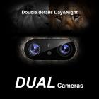4K-sporingskamera Dobbel linse Starlight Night Vision 48MP WiFi Bluetooth-spillkamera, 120° deteksjonsvinkel 0,3 sekunders utløsertid, IP66 vanntett jaktkamera for dyrelivsovervåking