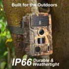 1/4 mile long range Wildlife Camera with wireless alarm, 24MP*1080P night vision, 120° wide angle*0.2S trigger 2