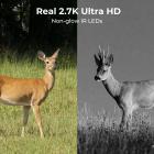 Câmera de caça LTE 4G de baixa potência, alimentada por energia solar e bateria, gatilho rápido de 2,7K HD 0,2s, cartão SIM versão Euro sem contrato