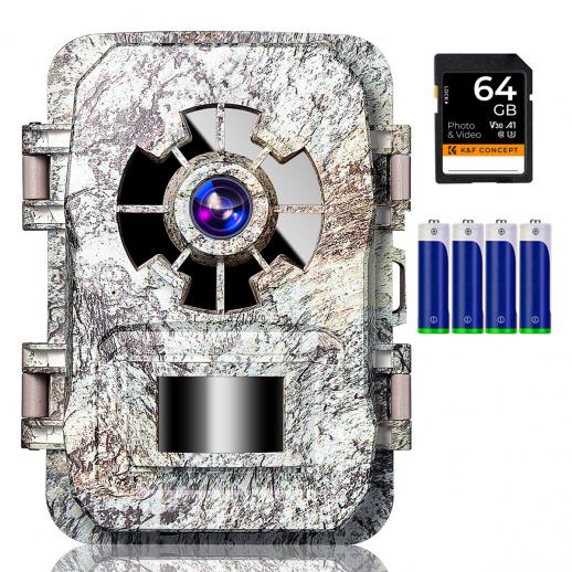 Visão noturna de 24MP*1296P, ângulo amplo de 120°*0,2S gatilho 2