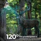 4K 48MP Wildlife Camera con sensore di movimento Visione notturna Obiettivo grandangolare 0.2s Trigger Speed ​​​​2s Intervallo PIR IP66 Impermeabile con scheda SD da 64 GB e 8 batterie AA Bark Color