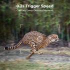 4G lavt strømforbruk LTE-jaktkamera, solcelle- og batteridrevet 2K-jaktkamera med 4W solcellepanel europeisk versjon