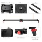 Camera Tripod Slider 60cm Carbon
