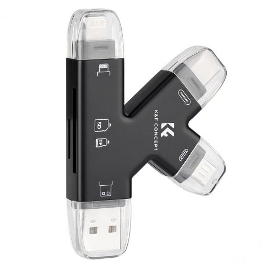 thumbnail image 2 of OTG USB SD/TF Card Reader For IPhone 14/13/12/11/X/7/8 And Android – Plug & Play 2 of 4