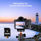 64G micro SD-kort U3/V30/A1 med adapter 7-pack minneskort lämpligt för hemövervakningskamera jaktkamera och körinspelare minneskort K&F CONCEPT