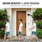 [4X optisk zoom] Lad opp strømsikkerhetskamera PTZ Outdoor for hjemmesikkerhet med menneskelig deteksjon Autosporing-EU-standard