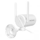 Udendørs sikkerhedskamera, WiFi 1080P HD panorering 180° Hjemmesikkerhedskamera, med bevægelsesdetektionsalarm, nattesyn, 2-kanals lyd, kompatibel med Android/iOS, IP66 vandtæt