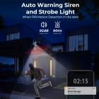 WIFI Solar Security Camera System Solar Camera PIR Human Sensor + 2-Way Audio Indbygget batteri 9600mAh AI Human Detection 2K Infrarød Night Vision 8m/26ft Hvid