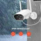 K&F Concept 2K aurinkoturvakamera, langaton ulkokamera, akkukamera, aurinkopaneelilla, kohdevalokamera, 2,4 GHz Wi-Fi