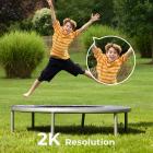 K&F CONCEPT WiFi Outdoor Security Camera Dome 3W korkean kapasiteetin aurinkoakku, PIR-ihmisanturi + AI-ihmistunnistus + ääni- ja valohälytys