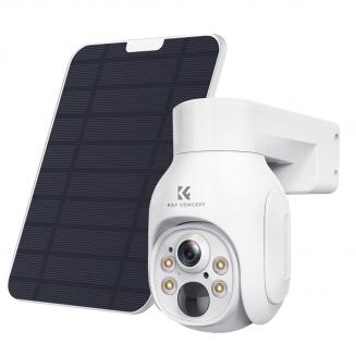 K&F CONCEPT OutdoorSecurity Camera Solar 4G-kamera LTE Langaton 2K PIR-ihmisanturi + AI-ihmisentunnistus, EU-versio