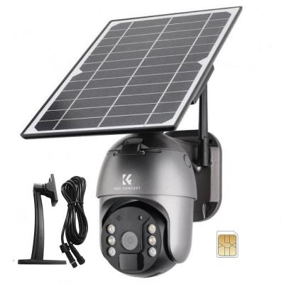 2K Cámara de Vigilancia 4G LTE Exterior Batería Solar Inalámbrica, PIR Detección, Visión Nocturna, IP66 con Cable 2m y Tarjeta SIM