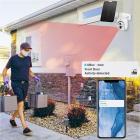 K&F CONCEPT OutdoorSecurity Camera Solar 4G-kamera LTE Trådløs PIR menneskelig sensor + AI menneskelig deteksjon, EU-versjon + SIM-kort uten kontrakt