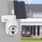 K&F CONCEPT OutdoorSecurity Camera Solar 4G-kamera LTE Trådløs PIR menneskelig sensor + AI menneskelig deteksjon, EU-versjon + SIM-kort uten kontrakt