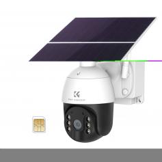 Langaton 4G ITE -turvakamera 24/7 tarkkaileva aurinkoenergialla toimiva 30000mAh akku, värillinen yönäkö, PIR-liikkeentunnistus, kaksisuuntainen ääni EU-standardi + SIM-kortti ilman sopimusta