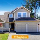 Telecamera dome a basso consumo a energia solare Batteria di grande capacità da 9600 mAh Telecamera wireless per esterni con visione notturna a colori, allarme, rilevamento del movimento PIR, archiviazione cloud Standard UE