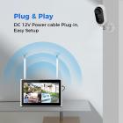 K&F Concept NVR with Screen Kit with Two Low Power Camera Card Kit