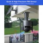 Kulekulekoblet kamera WiFi-kamera PIR-deteksjon og nattsyn solcelledrevet 4K UHD trådløst sikkerhetskamera