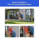 Kulekulekoblet kamera WiFi-kamera PIR-deteksjon og nattsyn solcelledrevet 4K UHD trådløst sikkerhetskamera