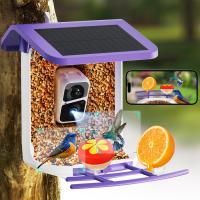 K&F Concept Fotocamera per Mangiatoia per Uccelli, Fotocamera Wireless per Birdwatching Alimentata a Batteria Solare, Mangiatoia per Uccelli Intelligente con Fotocamera, Acquisizione Automatica Video degli Uccelli e Notifica Uccelli Rilevati, per Aman