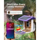 Câmera alimentadora de pássaros K&F Concept, câmera de observação de pássaros sem fio alimentada por bateria solar, alimentador inteligente de pássaros com câmera, captura automática de vídeo de pássaros e notificação de pássaros detectados, para aman