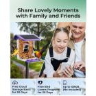 Câmera alimentadora de pássaros K&F Concept, câmera de observação de pássaros sem fio alimentada por bateria solar, alimentador inteligente de pássaros com câmera, captura automática de vídeo de pássaros e notificação de pássaros detectados, para aman