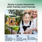 K&F Concept Älykäs lintujen syöttölaite kameralla, 2-in-1 lintujen syöttölaite, 1080P HD AI tunnistaa kolibri-syöttölaitteen kameran, tallentaa automaattisesti lintuvideoita ja tunnistaa yli 10 000 lintulajia, ihanteellinen lahja lintujen ystävälle