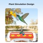 K&F Concept Hummingbird Feeder, lintujen ruokinta-automaatit, 4 ruokintaporttia seisomiseen ja juomiseen