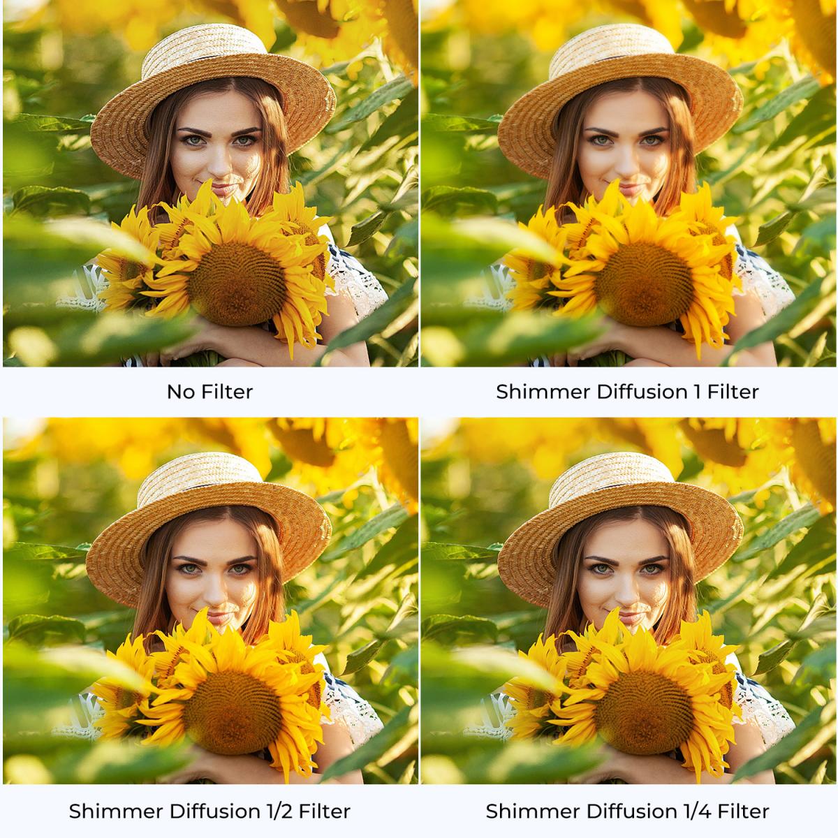 52 mm Shimmer 1 Filter (Glimmerglass Filter) Microlight Spiegel, Shimmer Diffusie 1 Filter Met Optisch Glas Waterdichte Groene Film Nano-X Serie	