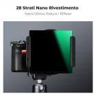 K&F Concept 100x100mm Kit Filtro Quadrato ND1000 + Portafiltro in Metallo + Anelli adattatori - Serie Nano-Xcel
