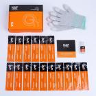 K&F CK02 16 mm APS-C-format Rengöringssatser (16PCS rengöringspinne + ett par PU-belagda handdammfria gummihandskar + ren flaska-Ingen vätska)