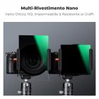 K&F Concept 100x100mm Kit Filtro Quadrato ND1000 + ND8 Soft Gradient + Portafiltro in Metallo + Anelli adattatori - Serie Nano-Xcel